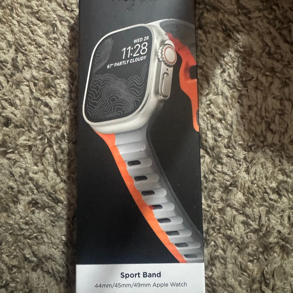Apple Smartwatch band Orange Gray Sporty Design